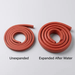 Hydrophilic Eco-Friendly Rubber Water Stopper Strip Durable High Strength Water Swellable Bar for Bathroom Outdoor Concrete