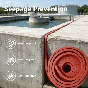 Hydrophilic Swellable Rubber Strip Waterstop Swelling Water Stop Waterbar in Construction Joint