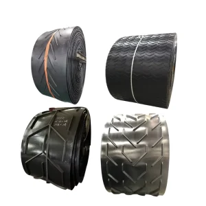 ISO Standard EP500/4 High Tensile Chevron Profiled Rubber Conveyor Belt for Cement Plant