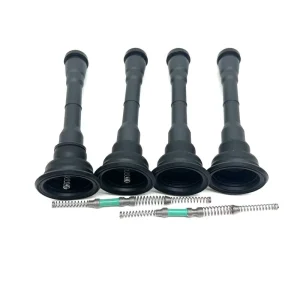 Ignition Coil Rubber Sleeve Repair Kit with High-Voltage Connecting Rod and Spark Plug Sleeve, 224481KC0A UF659