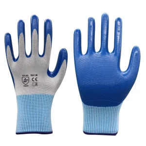 Impregnated Rubber Anti Slip Wear Resistant Durable Polyester Nitrile Frosted Coated Multi color Gloves Sizes 7 12 Work