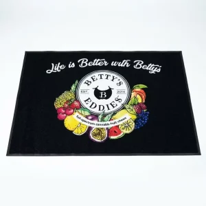 Indoor Custom Logo Printed Carpet Doormat with Rubber Backing