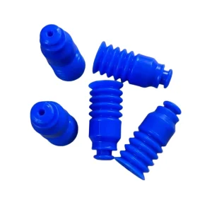 Industrial Blue Silicone Bellows Vacuum Suction Cup Multi layer Corrugated Pneumatic Suction Pad for Robotic Arm Automation