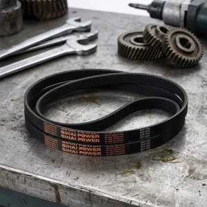 Industrial Drive Transmission Component With Shock Resistant Ribbed Surface Poly V Belt for Automotive Equipment