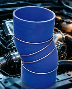 Industrial FKM VMQ AEM Flexible Rubber Tube Custom Shape High Pressure Steel Wire Black Engine Air Intake Hose Assembly