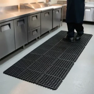 Industrial Grade SBR Rubber Anti Fatigue Mat Non Skid Cushioned Standing Pad Waterproof Modular Tiles