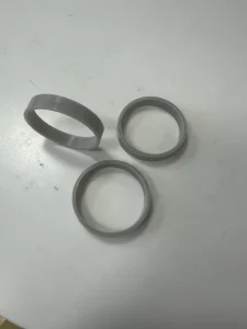 Industrial Grey Hollow Round Flat Silicone Gasket with Cutting Service