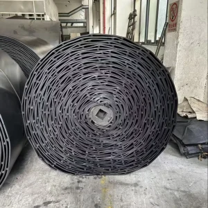 Industrial High Quality Durable Oil Fire Resistant Rubber Conveyor Belt Cut Edge for Construction Material Mining Transportation
