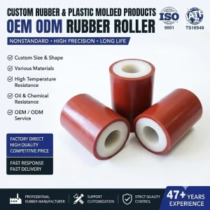 Industrial High Temperature Hollow Rubber Roller Manufacturer