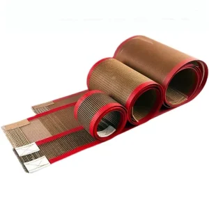 Industrial PTFE Open Mesh Conveyor Belt 4x4mm Heat Resistant Drying Belt for Textile Screen Printing Curing Line