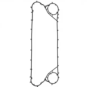 Industrial Plate Heat Exchanger with EPDM NBR Rubber Gaskets and Replacement Seals
