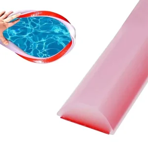 Industrial Push Pull Glass Door Edge Trim Silicone Sealing Strip Rubber Silicon PVC Water Stopper Strip Transparent for Wet Dry