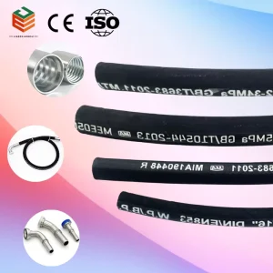Industrial Rubber Hoses High Pressure Steel Wire Reinforced Hydraulic Rubber Hoses
