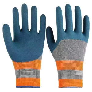 Industrial Rubber Palm Coated Working Gloves Waterproof Oil Proof Hand Protection Gloves