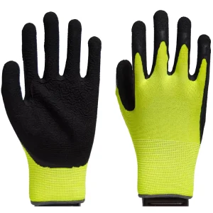 Industrial Safety Rubber Hand Protective Construction Anti Slip Grip Heavy Duty Latex Coated Working Gloves