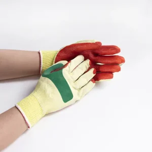 Industrial Safety Rubber Hand Protective Construction Anti Slip Grip Heavy Duty T C Lining Work Laminated Safety Glove