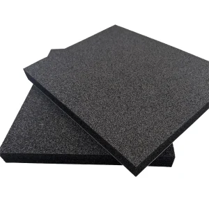 Insulation Sheet NBR PVC 36 in X 48 In 1 in Wall Black Rubber Foam Sheet