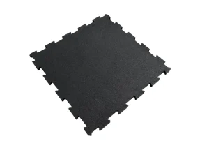Interlocking Rubber Tile 15mm High Density EPDM Gym Rubber Mat Anti Slip Shock Absorption Interlocking Rubber Flooring