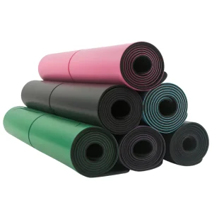 KSE 4.5mm Thick Sport PU Rubber Yoga Mat 183x68cm Customizable Logo Sweat Absorbent Anti Slip Yoga Pilates Natural