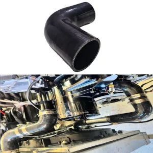 L Shape Industrial Silicone Air Intake Tube Blue Black 19mm 90 Degree Rubber Elbow Hose for Car