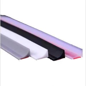 L Shape Self adhesive Kitchen Bathroom Silicone Water Proof Stopper Shower Rubber Strip Washbasin Flood Dam Barrier Threshold