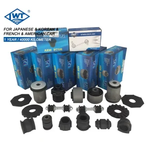 LONGWIND UM Auto Parts Rubber Upper Lower Control Arm Bushing for Honda Fit Jazz City Civic Crv Vezel Hr V Odyssey Pilot Accord