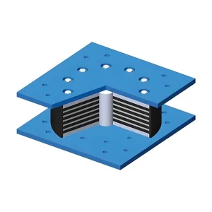 LRB Lead-Core Rubber Bearing, Laminated Elastomeric Seismic Isolation Bearing for Bridge Construction