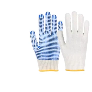 Labor Protection Gloves Customizable Cotton Dotted Anti-Slip Breathable General Purpose Elastic Cuff Powder-Free Silicone-Free