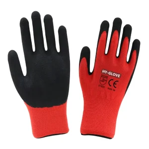Labor Protection Gloves Foam Latex Gloves Dip Rubber Coated Palm Anti skid Wear resistant Breathable Work Protective Gloves