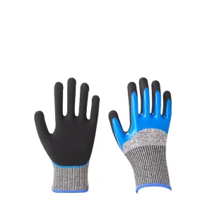 Labor Protection Gloves Latex Rubber Nitrile Gloves Work Anti Cutting and Wear resistant Rubber Foam Hanging Adhesive