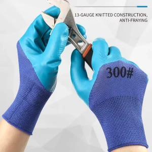 Labor Protection Gloves Model 300# Wear-resistant Natural Rubber Latex Thickened Anti Slip Protection Anti-Cutting