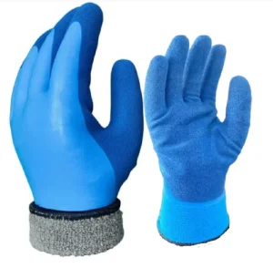 Labor Protection Gloves PE Material Latex Coated for Industrial and Garden Work
