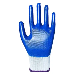Labor Protection Gloves Site Work Hand Wear resistant Non slip Nitrile Rubber Oil resistant Breathable Knit Wrist