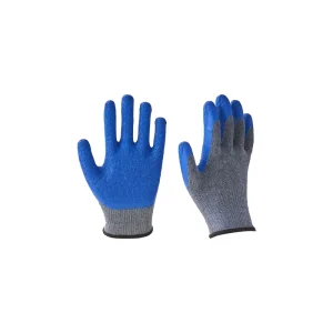 Labor Protection Gloves Soaked in Rubber Wear Resistant Work Rubber Anti Slip Wrinkles Hanging Rubber Protective Rubber Gloves