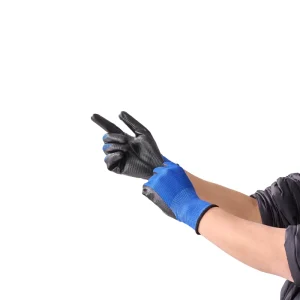 Labor Protection Gloves Soaked in Rubber Wear resistant Work Rubber Anti slip Thickened Wrinkles Hanging Rubber Labor Protection