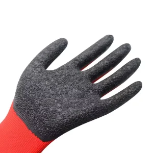 Labor Protection Gloves Wear Resistant 13 G Latex Anti Slip Breathable Elastic Wristlet Silicone Free Powder Free Textured Opera