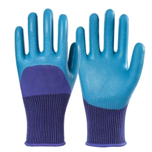 Labor Protection Gloves Wear Resistant Rubber Thickened Anti Slip Protection Anti Cutting and Breathable Construction Site