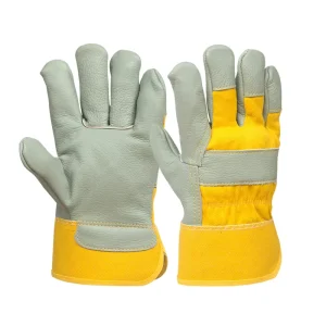 Labor Protection Leather Gloves Safety Hand Protection High Temperature Resistant Oil Scalding Smooth Texture Knit