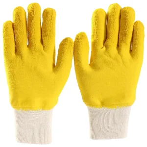 Labor Protection Products Working Safety Gloves Latex Safety Gloves For Workers Crinkle Latex Coated Safety Gloves
