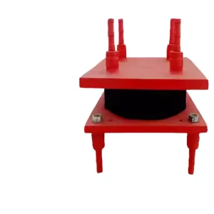 Laminated Elastomeric Seismic Isolation Rubber Bearing with Vibration Damping and Lead Core for Bridges