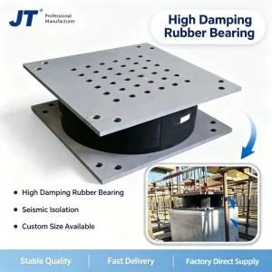 Laminated Hdrb High Damping Bridge Bearing Seismic Isolation Lead Core Rubber Bearings for Bridges and Buildings
