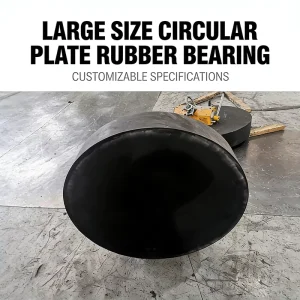 Laminated Rubber Elastomeric Bearing Plate Type Bridge Bearing CR NR Material for Highway Road Construction