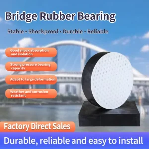 Laminated Rubber Elastomeric Bridge Bearing Pad with PTFE Sliding Bearing Surface