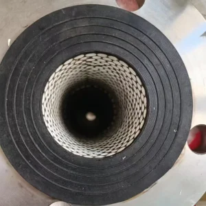 Large Diameter Ceramic Composite Rubber Hose High Tensile Steel Reinforcement Flanged Connections 0.6 2.5MPa 105 110C for