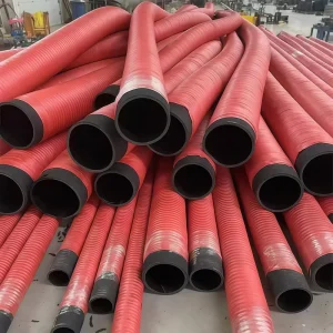 Large Diameter NBR Rubber Hose with Flange High-Pressure Anti-Static Oil Suction and Transfer Marine Hose