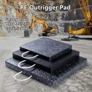 Large-Format Non-Conductive PE Stabilizer Plates for Utility Service Vehicles