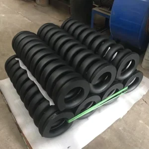 Large Heavy Duty Hot Wound Galvanized Coil Compression Spring Steel with 20 100mm Wire Diameter Black ISO 9001 Certified