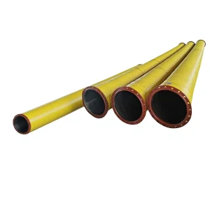 Large diameter Rubber Hose with Cutting Service Abrasion resistant Sand Suction Discharge Pipe for Dredging Rivers Ports Mining