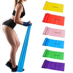 Latex Flat Resistance Bands Roll Set Exercise Theraband Therapy Hand Customized Length Rubber