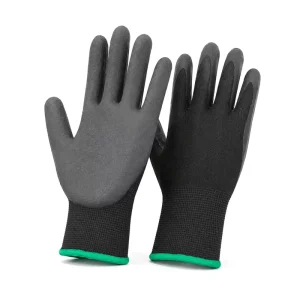 Latex Foam Dipped Safety Work Gloves Superior Grip Breathable Oil Proof Labor Protection For Manufacturing
